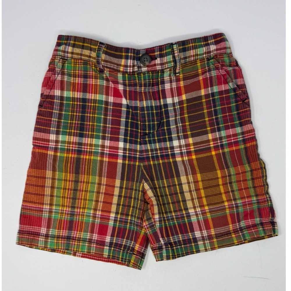 Polo Ralph Lauren Toddler Boys Madras Plaid Shorts Multicolor 24M